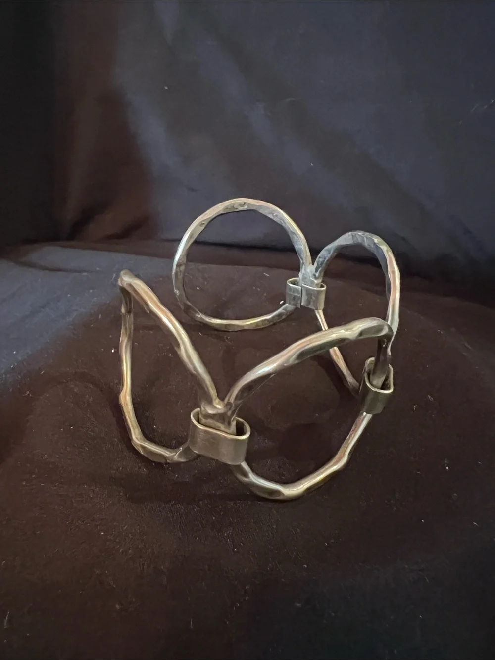 Vintage Hammered Sterling Cuff